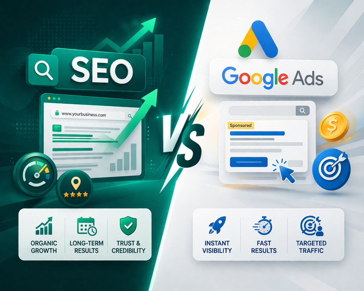 SEO vs Google Ads: Which One Is Better for Small Businesses in 2026? SEO vs Google Ads: Which One Is Better for Small Businesses in 2026?